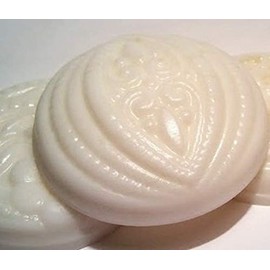 5 Pc Guest Sized - White Floral Scented Shea Butter and Goat Milk Soap Set (Gardenia)