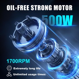 AZZUNO 2 Gallon Air Compressor, 1.6CFM@90PSI Oil Free Air Compressor Tank & Max.116PSI Pressure, 60 dB Ultra Quiet Compressor for Auto Repair, Tire Inflation, Spray Painting, Woodwork Nailing