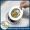 (2PCS) haodex Stainless Steel Kitchen Sink Strainer with Handle,Outer Diameter