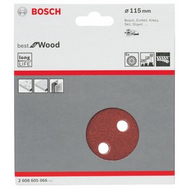 Bosch Accessories 6-Piece Sanding Sheet Set for Random Orbital Sanders Wood and Paint (Diameter 115 mm, Grit 60/120/240, C470)