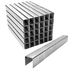 meite 20 Gauge 1/2" Crown 304 Stainless Upholstery Staples Anti-Rust 50,400 PCS - 1/2" (12 mm) length, 1 Case (10 Boxes)