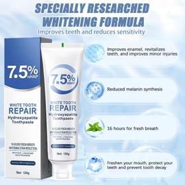 Hydroxyapatite Toothpaste for Enamel Protection - Fluoride-Free, Gentle Mint for Sensitive Teeth, Daily Maintenance & Fresh Breath (1pc)