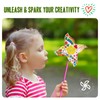 24 Pack DIY Pinwheels Crafts for Kids - Summer Spring