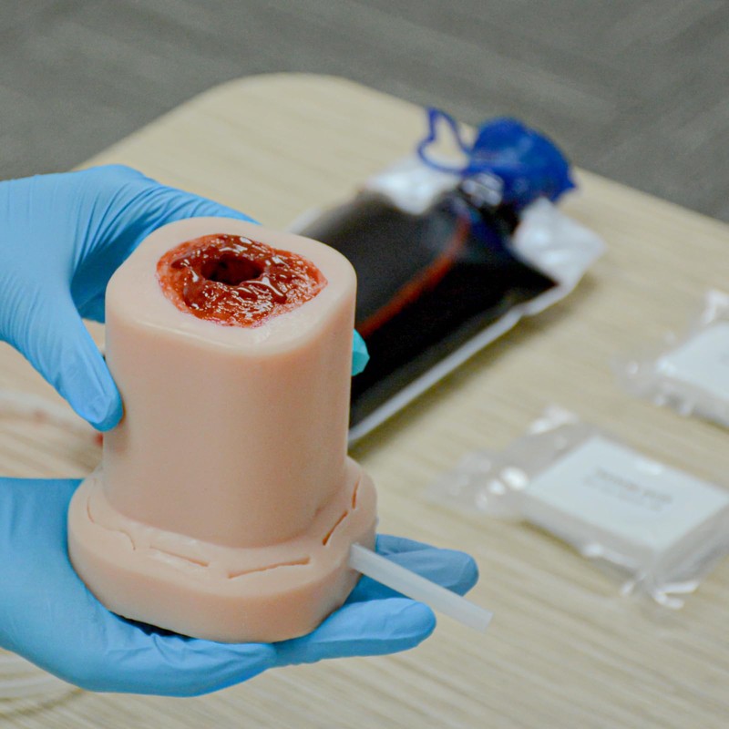 Simedutech Gunshot Wound Packing Trainer, Stop the Bleeding Training Kit