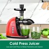 Slow Masticating Juicer,Brecious Cold Press Juicer with 2 Speed Modes