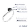 Vir Jewels 1/4 cttw Black and White Diamond Composite Ring