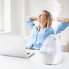 Poksolfy Cool Mist Humidifier for Bedroom,2L Small Air Humidifiers for