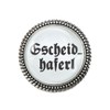 Gscheidhaferl Gaudi Brooch in Silver Woidladinger, 30cm, Tin