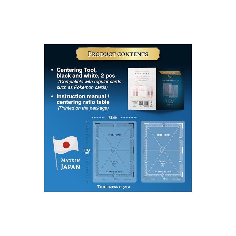 Centering Tool Pro Card Grading Kit PSA Pokemon Trading Cards