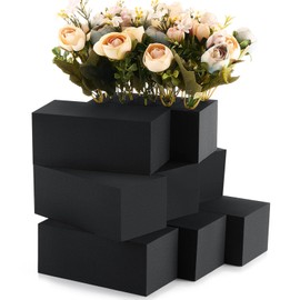 Lallisa 4 Pcs Reusable Floral Foam Blocks Water Weather Resistant Dry Floral Foam for Artificial Flower Arrangements Outdoor Flower Boxes Outside Hanging Planters Wedding Home Decor (6 x 3 x 2.5'')