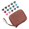 Guitar Pick Bag Set Celluloid Picks Storage Pouch Holder Case