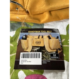 Nut Hugger NEW Nut Hugger Handyman Tool Belt 12 Pockets 29"- 46" Adjustable