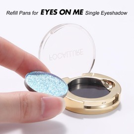 FOCALLURE Eyes On Me Pressed Powder Eyeshadow Single Refill, Magnetic Single Shimmer Eyeshadow Platte Refill Pan, 1.5g, GN02 Aerondight