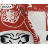 LIGICKY Noren Japanese Style Doorway Curtain Cotton Linen Doll Daruma