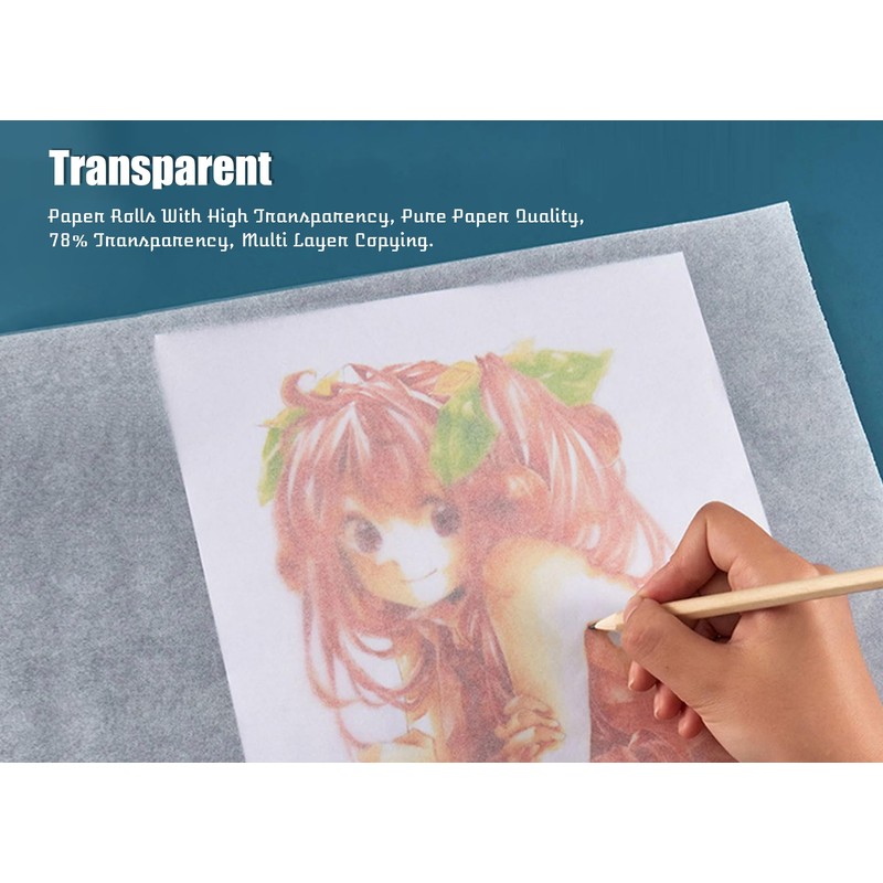 Pattern Paper/tracing Paper Roll High Transparency (46m)