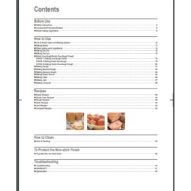 Panasonic Bread Maker SD-ZB2512 Instructions Recipes manual(Only!) 52 pages