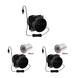 Portable Fume Extractor Fan for Kitchen Smoke Removal Kitchen Exhaust Fan Ventilation Fan ABS Portable Extractor Fan, Fan+3 m