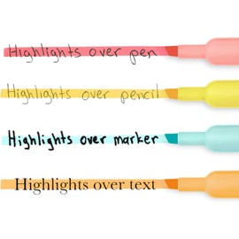 SHARPIE® Tank-Style Highlighters, Chisel Tip, Mild Pastel Barrels, Mild Pastel Inks, Pack Of 6 Highlighters