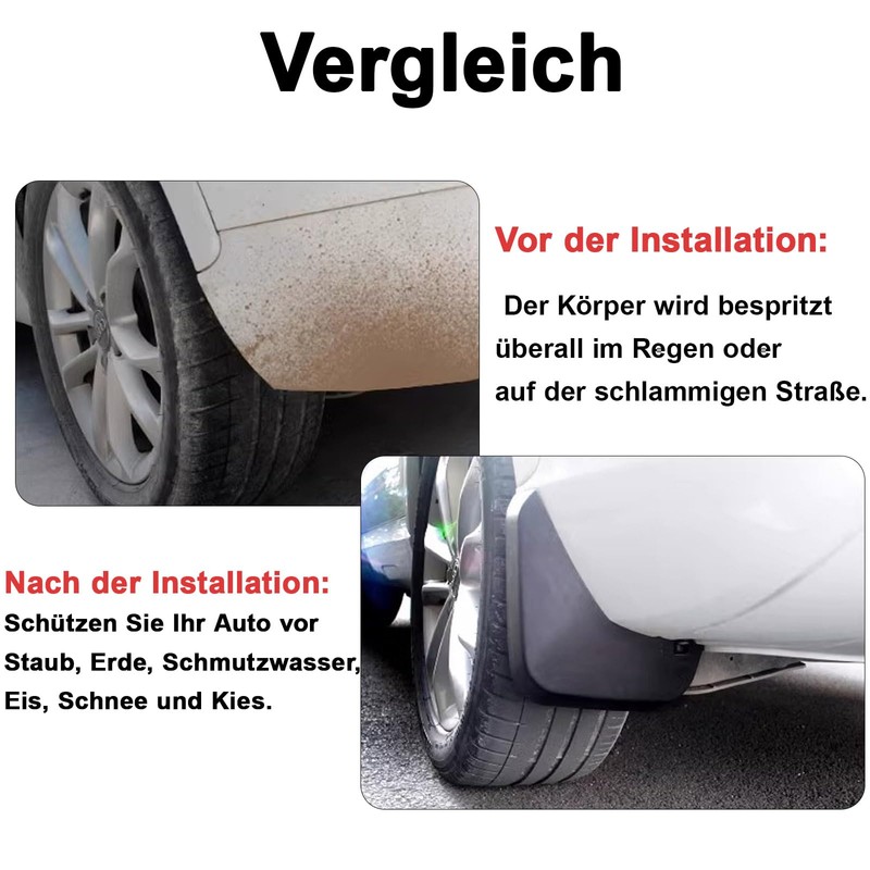 ERMWALR For 2024 Kia EV9 Special Mudguard 4-Piece Set, No