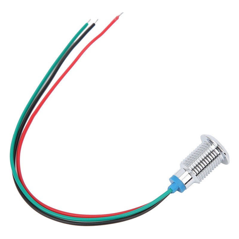 4 Sets PreWired Round LEDs Waterproof 2Color Indicator Light Common