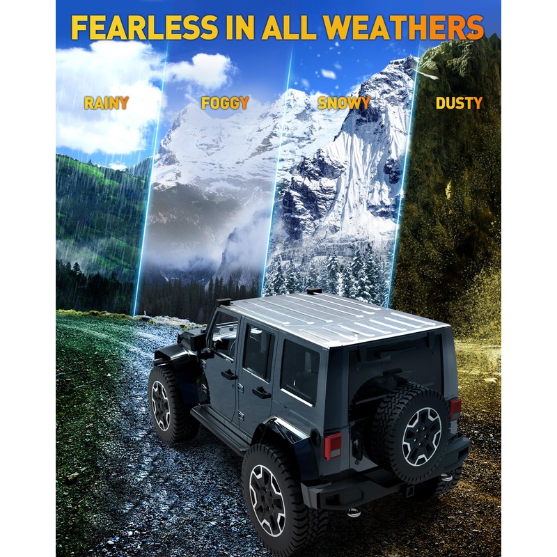 NAOEVO 4 Inch LED Pod Lights, LED Fog/Driving/Off Road Lights