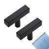 Ravinte 10 Pack Cabinet Knobs Black Cabinet Pulls 2 Inch