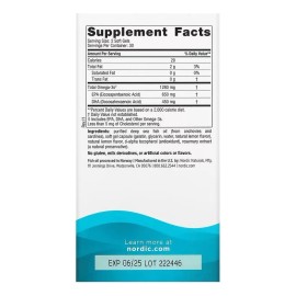 Nordic Naturals Ultimate Omega Omega 3 1280 Mg 60 Sgels Sfn