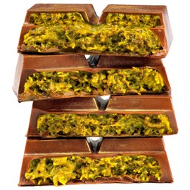 BARBEE Dubai Chocolates with Handmade Belgian Chocolate – Pistachio Milk Chocolate Flavour With Creamy & Crunchy Knafeh Centre, No Palm Oil, 6.7 oz (190g)