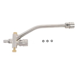 Foam Cannon Double Tip Attachment, Dual Connector Accessory, High Pressure Washer, Aluminum Alloy for Robust with 1/4 Inch Quick Connect