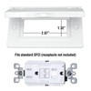 SIGMA ENGINEERED SOLUTIONS 14249WH Weatherproof Outdoor GFCI Outlet Cover, White,