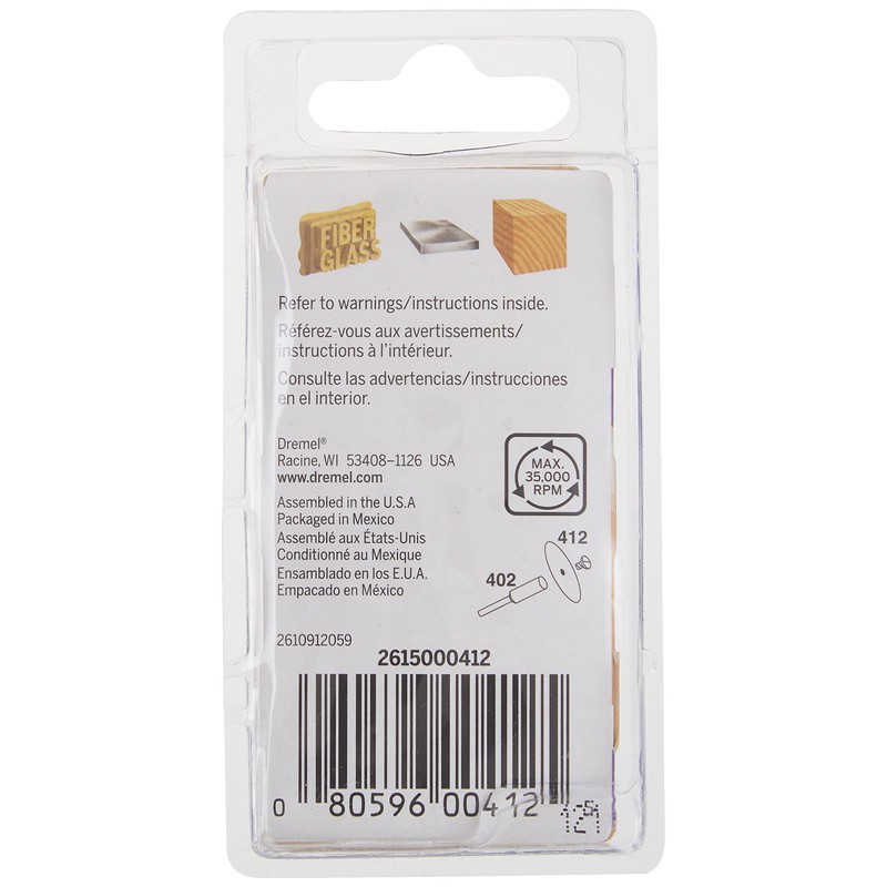 Dremel 412 3/4 in. (19.1 mm) 220 Grit Sanding Disc