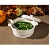 Mud Pie Circa Baker and Lid Dish Set, White, 7.5"