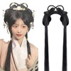 Chinese Traditional Retro Black Hair Chignon Fake Hanfu Hair Bun