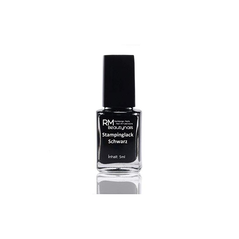 RM Beautynails Stamping Nail Polish Black 1 x 5 ml