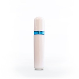 Eurow Shatter-Proof Travel Bottle with Pump & Airtight Lid, 100ml/3.4oz, White & Blue