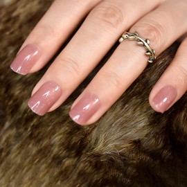 Bling Pink Brown Press On Nails - IKISKT Fashion Acrylic False Nails, Glue On Nails with Jelly Glue Sticker, Fit Perfectly & Natural Stick On Nails - 24PCS UV Gel Fake Nails Kit