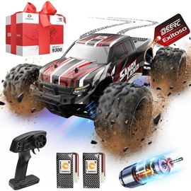 DEERC 9500E 1:16 Scale All Terrain RC Car, 4x4 High Speed 40 KPH RC Truck, 2.4Ghz Remote Control Truck with 2 Batteries, Off-Road Monster Truck:_9500E