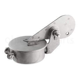 3" Inch Tractor Exhaust Silencer Weather Cap Muffler Cover Rain Flap 3" (Stainless Steel)