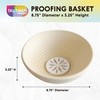 Talisman Designs Bread Proofing Basket with Decorating Embosser, 9 inch,
