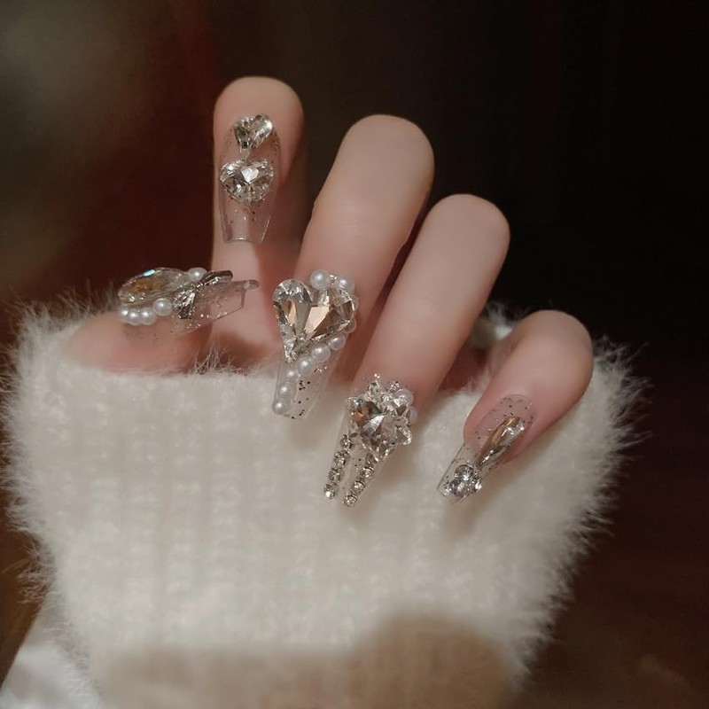 XUZOO Nail Tip, 3D Fashionable, Popular, 3D Nail Tip, Bridal