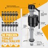 Lasnten 16 Pieces Toilet Fill Valve Toilet Tank Replacement Kit