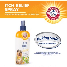 Arm & Hammer for Pets Itch Relief Spray for Dogs with Arm & Hammer Baking Soda, Chamomile and Peppermint Scent | Dog Itch Spray, Free of Sodium Lauryl Sulfate & Parabens, 8 Fl Oz - 2 Pack