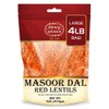 Masoor Dal 4 Pound Bag - Split Red Lentils Dry