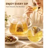 Huglux 100 Pack Tea Filter Bags with Drawstring, 7 x