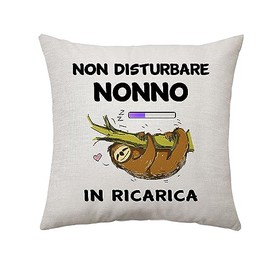 Aconesong Do not disturb grandpa charging - gifts for grandpa funny pillow cover for grandpa birthday Father's Day idea gifts for him grandpa gifts from granddaughter granddaughter (grandpa)