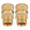 2Pcs Pure Copper M22 High Pressure Washer Fitting Adapter 3/8