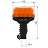 LED-MARTIN - XR20 ECO rotating beacon - yellow - DIN