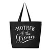 shop4ever Mother of the Groom Jumbo Heavy Canvas Tote Reusable