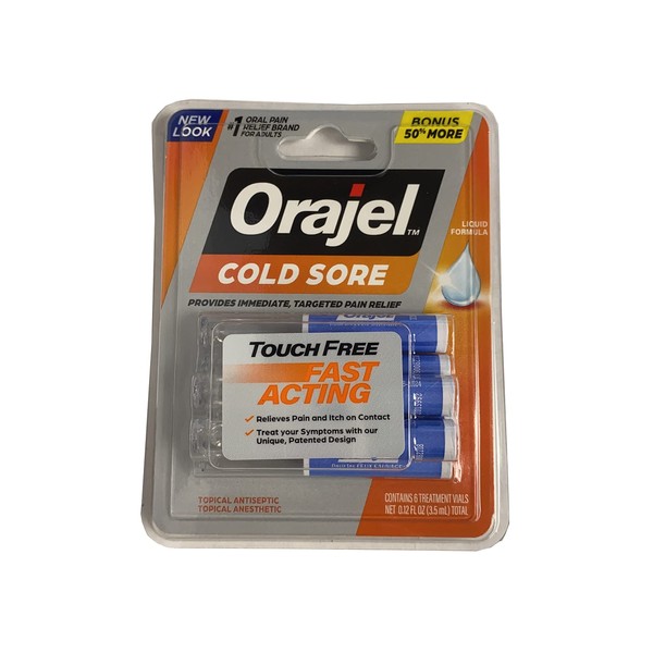 Orajel Cold Sore Touch Free Applicators0.44 oz. x 4 Pack 1 Pack