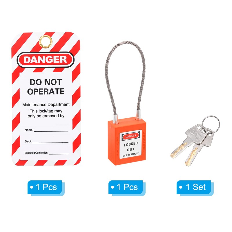 PATIKIL Lockout Tagout Locks with Key, Loto Locks Safety Padlock